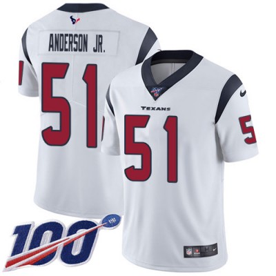 Nike Houston Texans #51 Will Anderson Jr. White Men's Stitched NFL 100th Season Vapor Untouchable Limited Jersey Men's